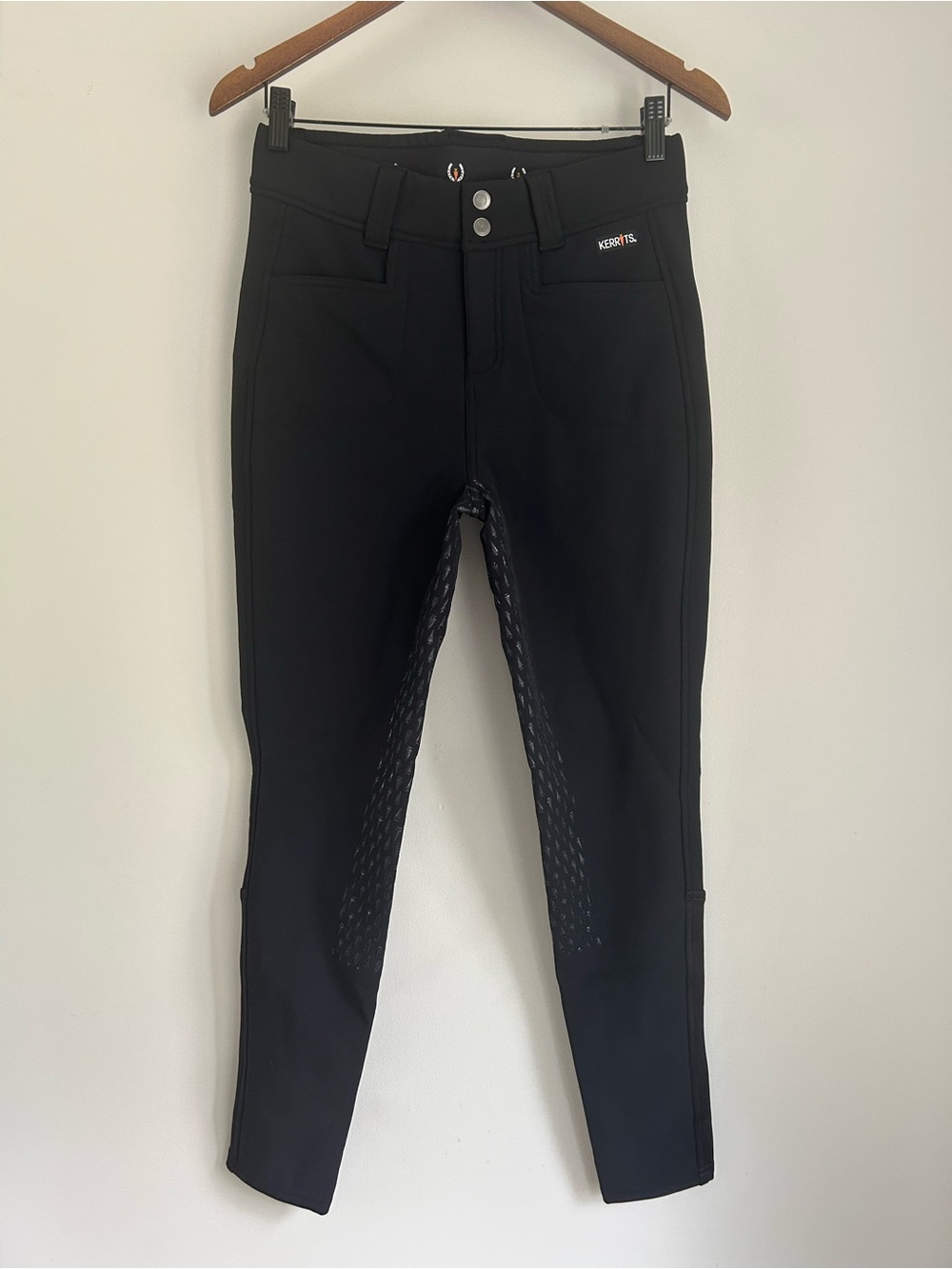 Kerrits Silicone Full Leg Riding Stretchy Tight Pant Fleece Lining Size Medium